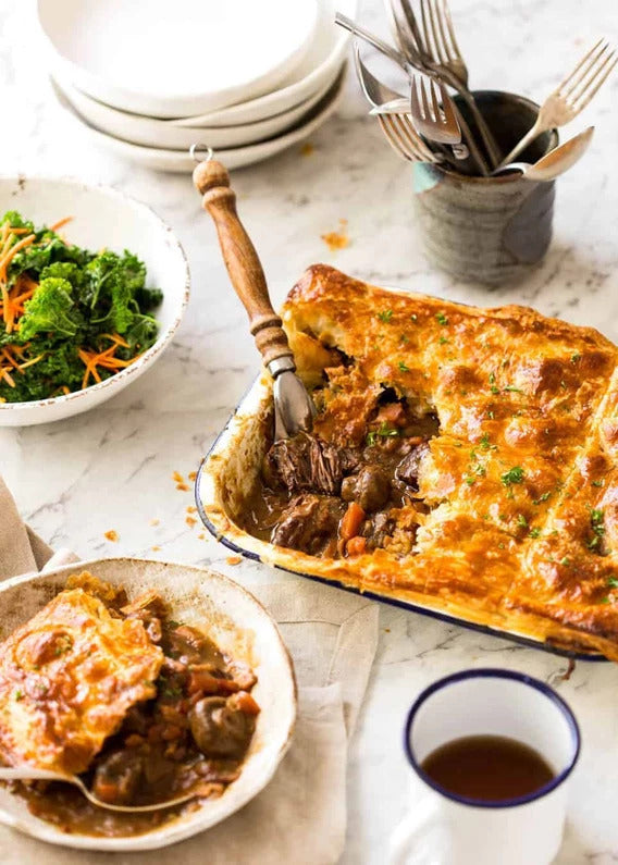 EPIC CHUNKY BEEF AND MUSHROOM PIE!