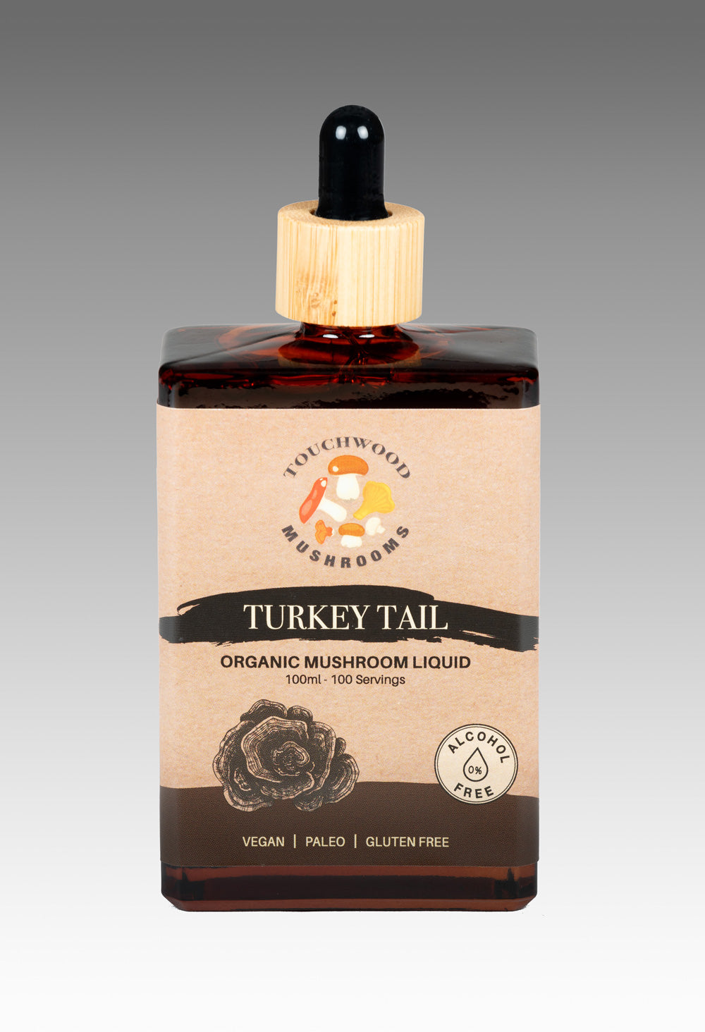 Turkey Tail Alcohol Free Mushroom Liquid