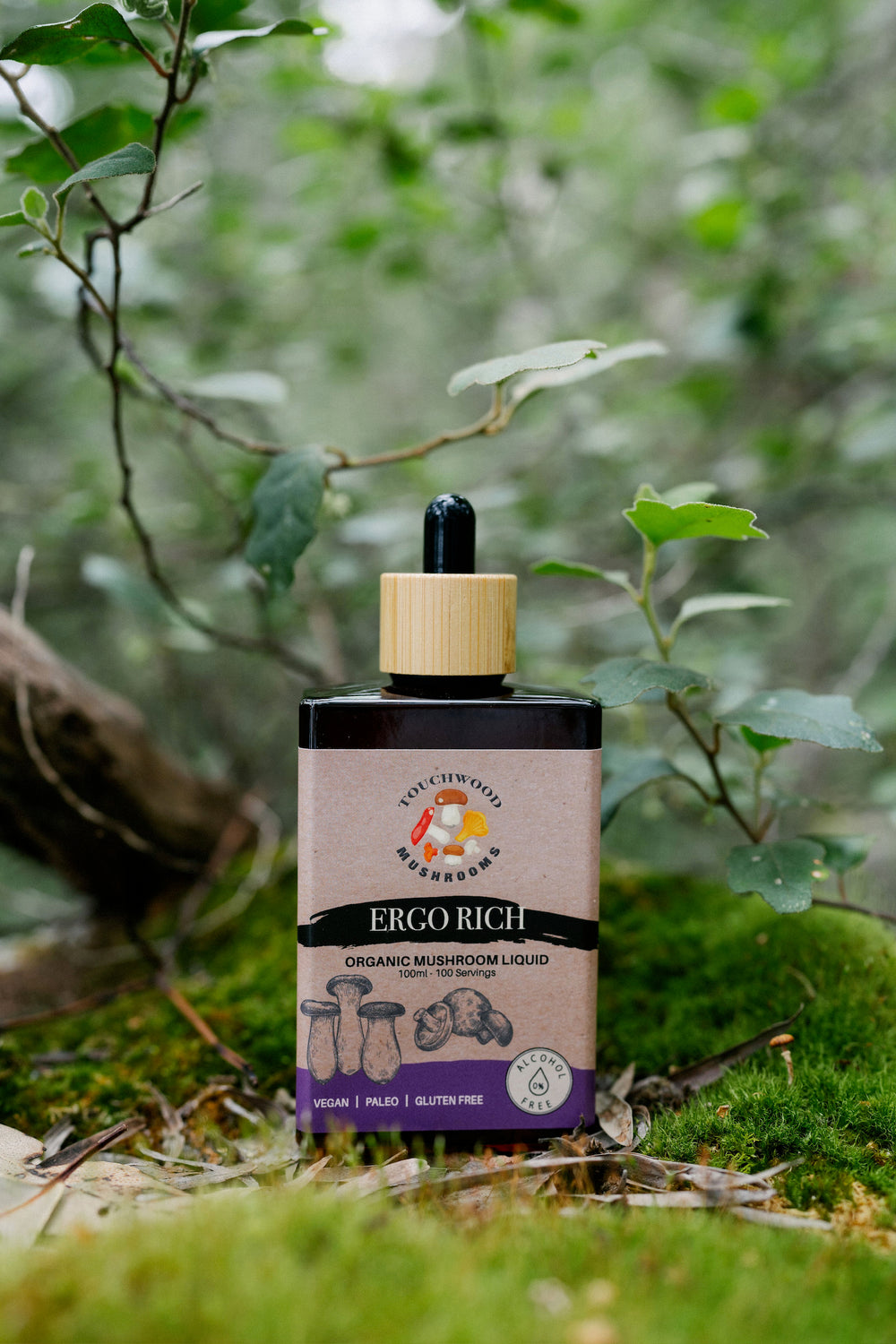 Ergo Rich Alcohol Free Mushroom Liquid